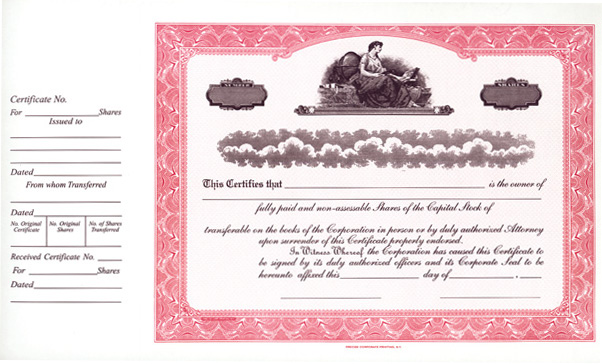 special order certificates