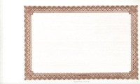 Side Stub certificates, blank stock certificates