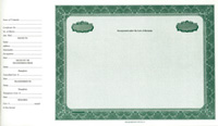 special order certificates