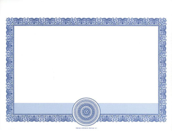 blank stock certificates