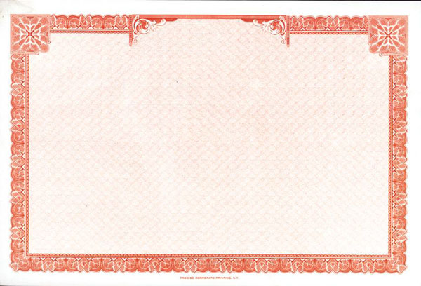 blank stock certificates